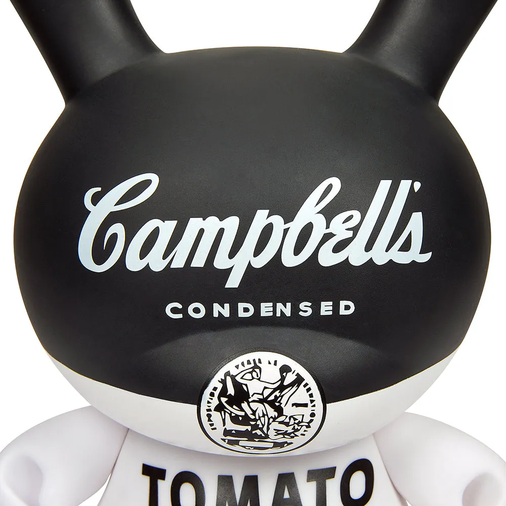 Andy Warhol 8" Campbell's Soup Masterpiece Dunny - Black and White Edition (Limited Edition of 500)