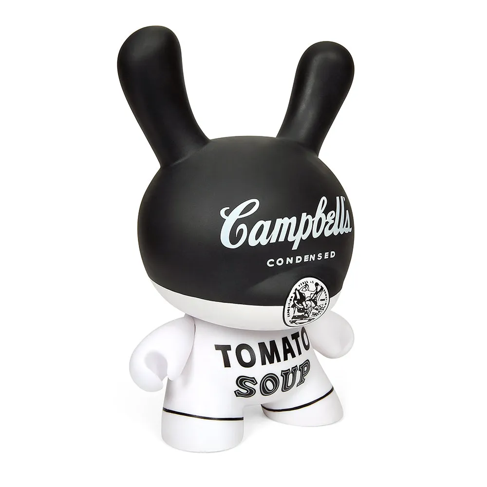 Andy Warhol 8" Campbell's Soup Masterpiece Dunny - Black and White Edition (Limited Edition of 500)