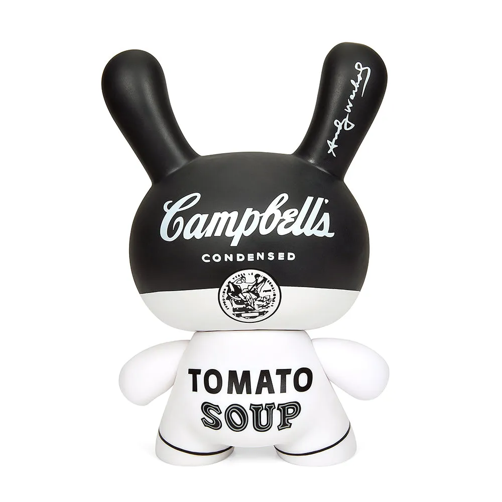 Andy Warhol 8" Campbell's Soup Masterpiece Dunny - Black and White Edition (Limited Edition of 500)