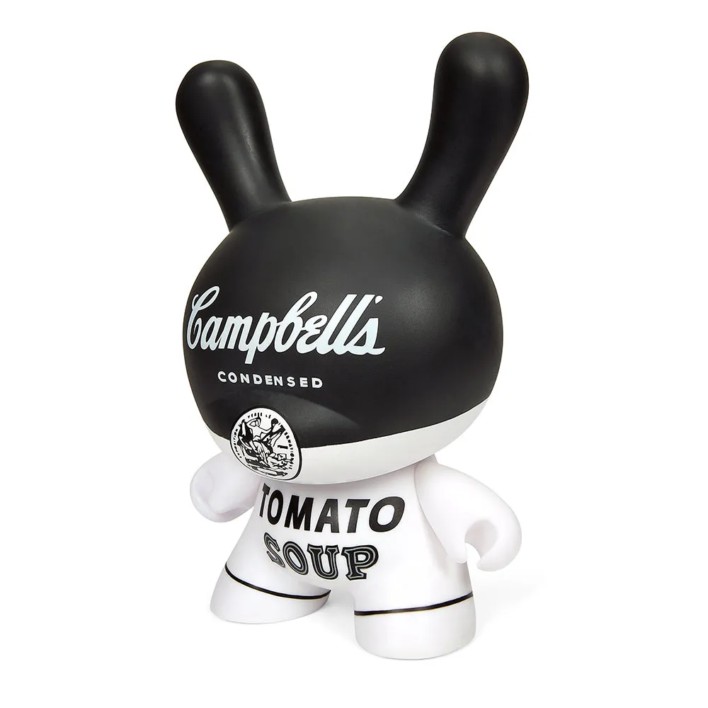 Andy Warhol 8" Campbell's Soup Masterpiece Dunny - Black and White Edition (Limited Edition of 500)