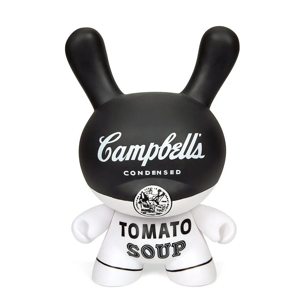 Andy Warhol 8" Campbell's Soup Masterpiece Dunny - Black and White Edition (Limited Edition of 500)