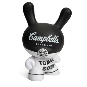 Andy Warhol 8" Campbell's Soup Masterpiece Dunny - Black and White Edition (Limited Edition of 500)