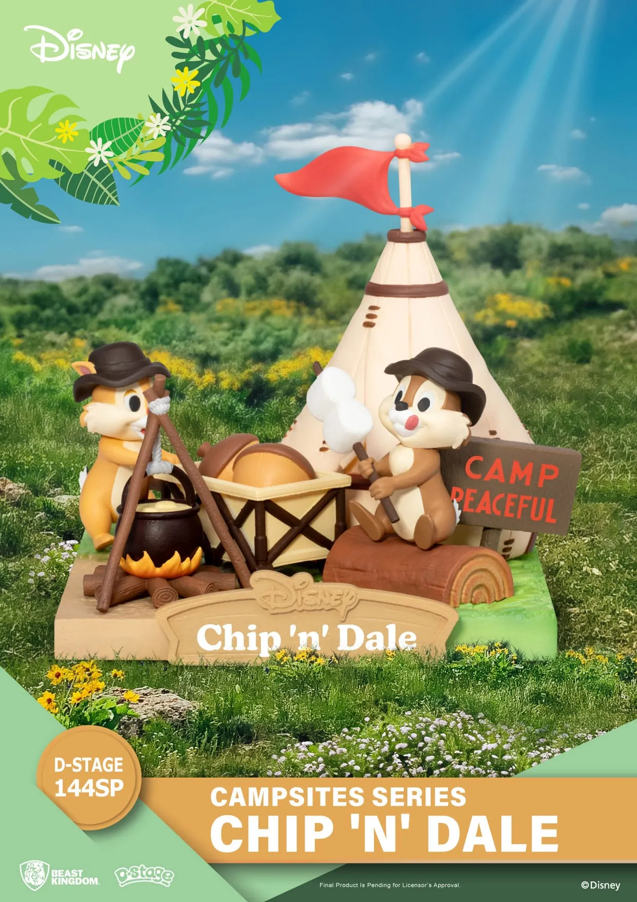 Beast Kingdom Disney Campsite Series Chip & Dale Special Edition D-Stage PVC Diorama Statue