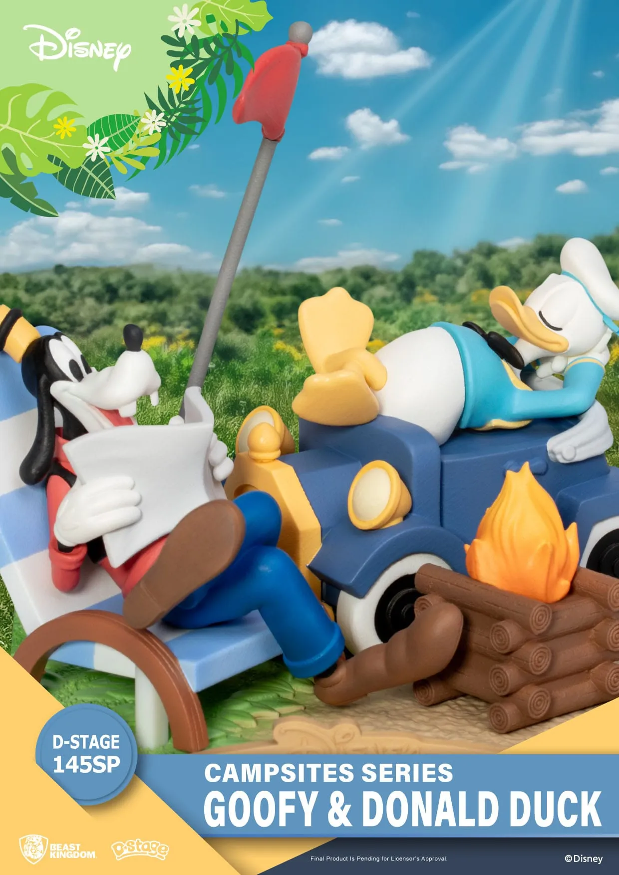 Beast Kingdom Disney Campsite Series Goofy & Donald Duck Special Edition D-Stage PVC Diorama Statue