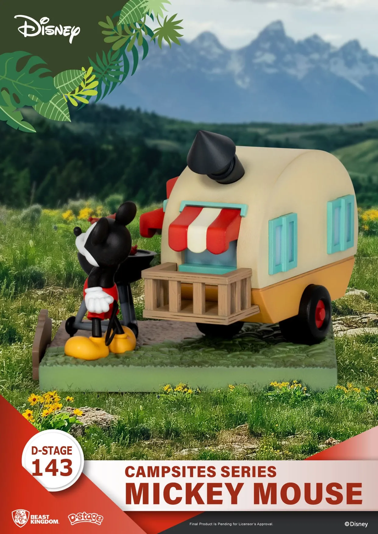 Beast Kingdom Disney Campsite Series Mickey Mouse D-Stage PVC Diorama Statue