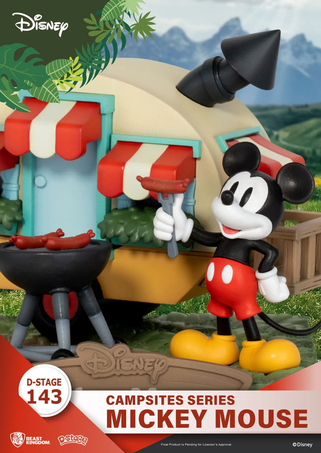 Beast Kingdom Disney Campsite Series Mickey Mouse D-Stage PVC Diorama Statue