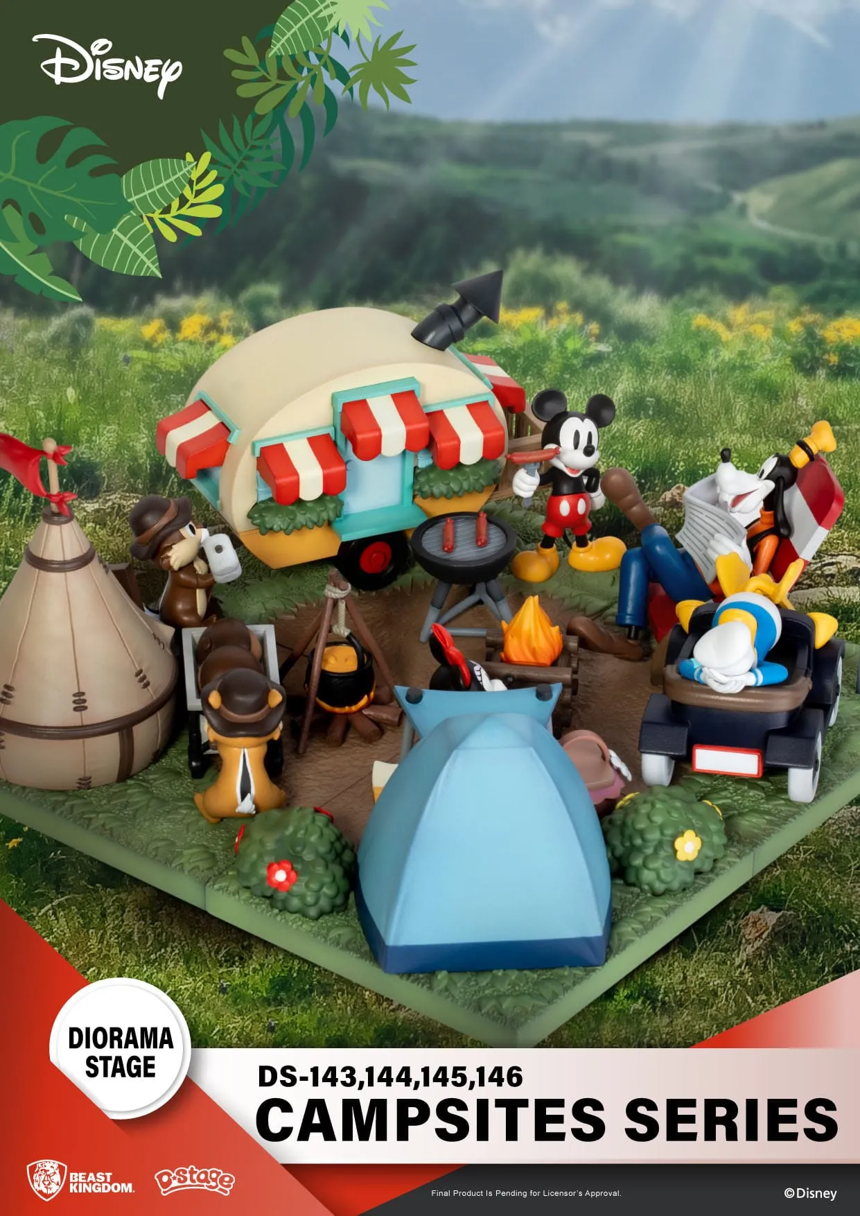 Beast Kingdom Disney Campsite Series Mickey Mouse D-Stage PVC Diorama Statue