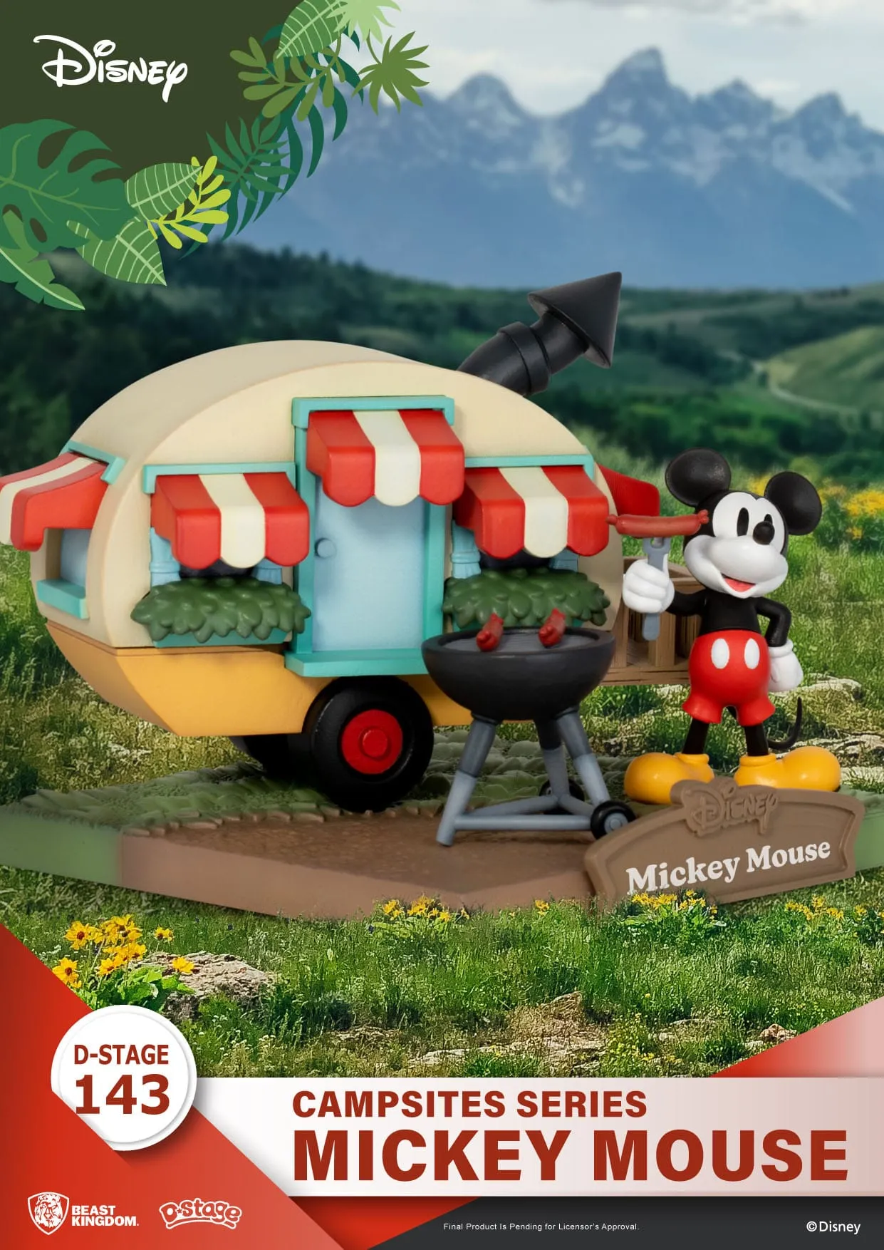Beast Kingdom Disney Campsite Series Mickey Mouse D-Stage PVC Diorama Statue