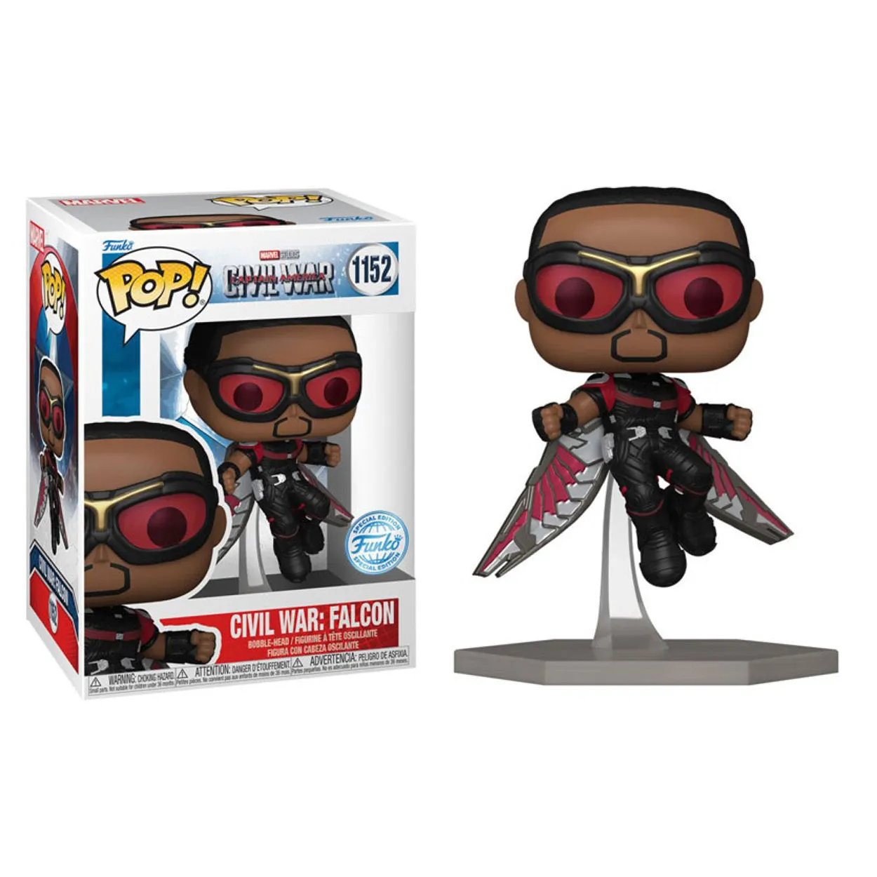 Captain America - Civil War - Falcon US Exclusive Build-A-Scene Pop! Vinyl