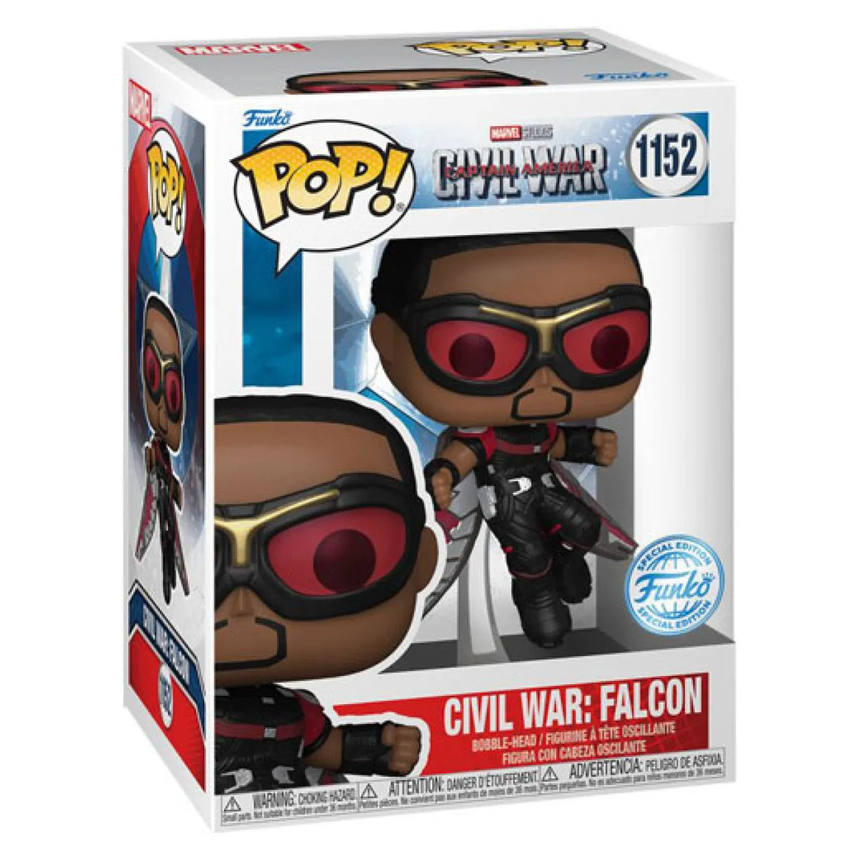 Captain America - Civil War - Falcon US Exclusive Build-A-Scene Pop! Vinyl