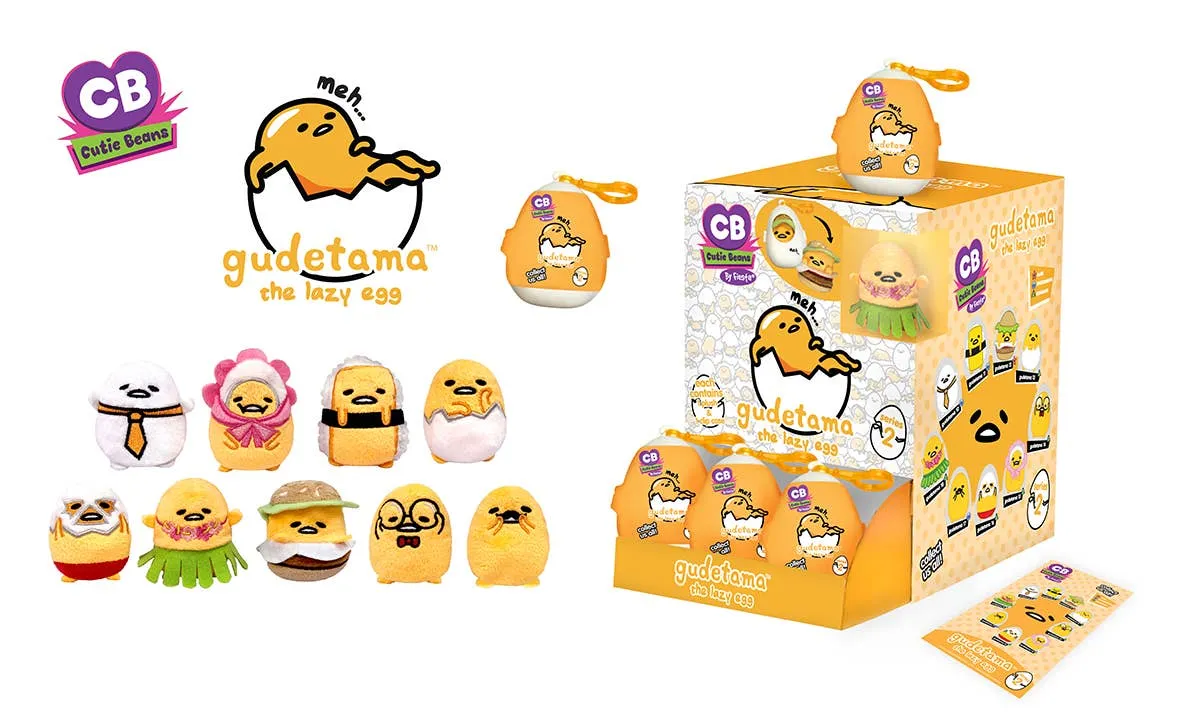 CUTIE BEANS - SERIES 2 -3 Inch GUDETAMA Surprise Mascot Plush