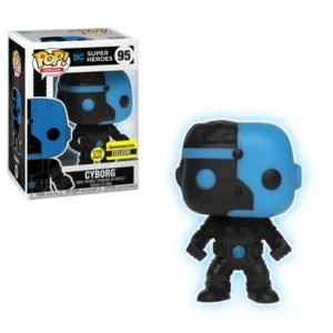 DC Super Heroes Pop! Vinyl Figures Glow In The Dark Cyborg Silhouette [95]