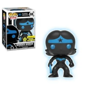 DC Super Heroes Pop! Vinyl Figures Glow In The Dark Wonder Woman Silhouette [8]