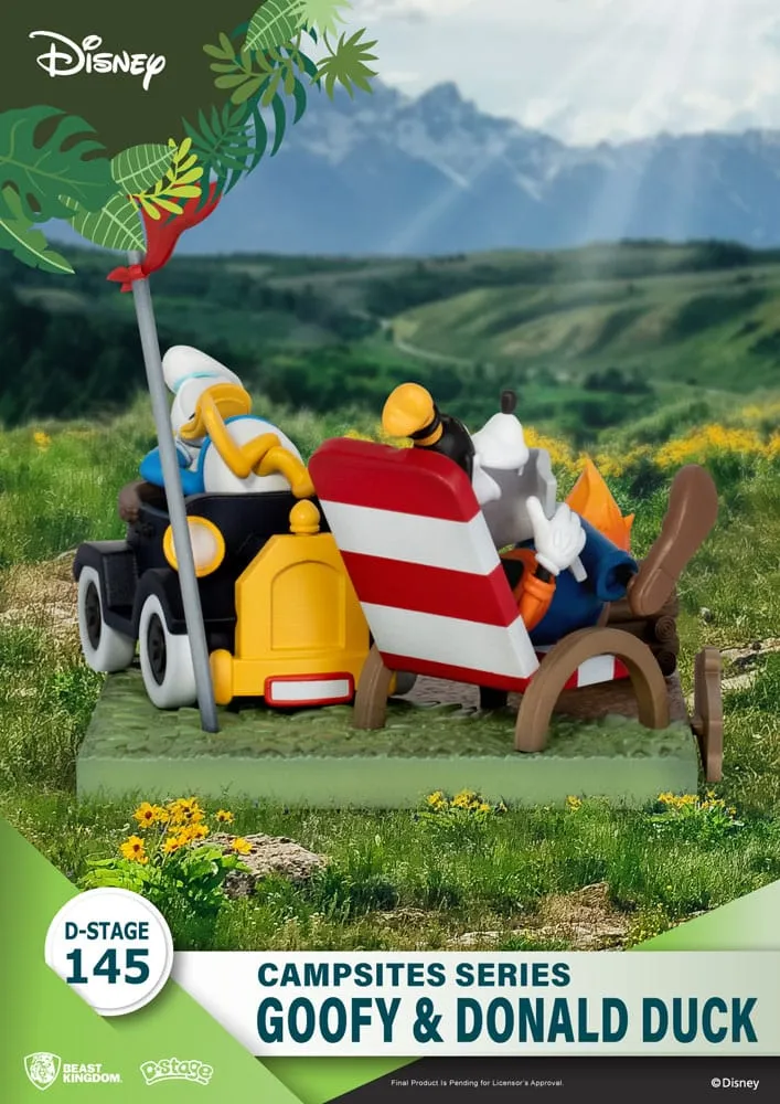 Disney D-Stage Campsite Series PVC Diorama Goofy & Donald Duck 10 Cm