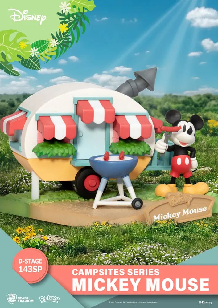 Disney D-Stage Campsite Series PVC Diorama Mickey Mouse Special Edition 10 Cm