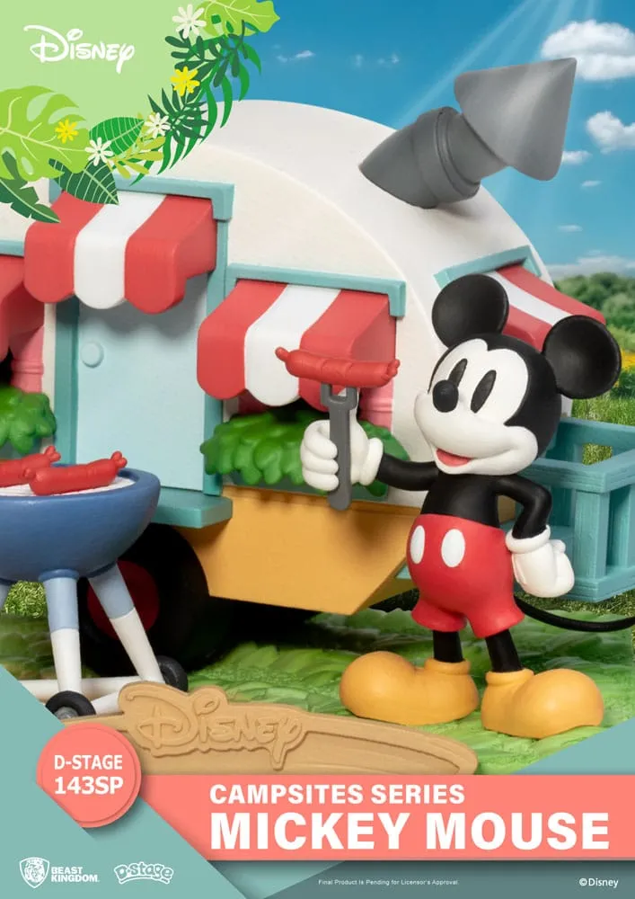 Disney D-Stage Campsite Series PVC Diorama Mickey Mouse Special Edition 10 Cm