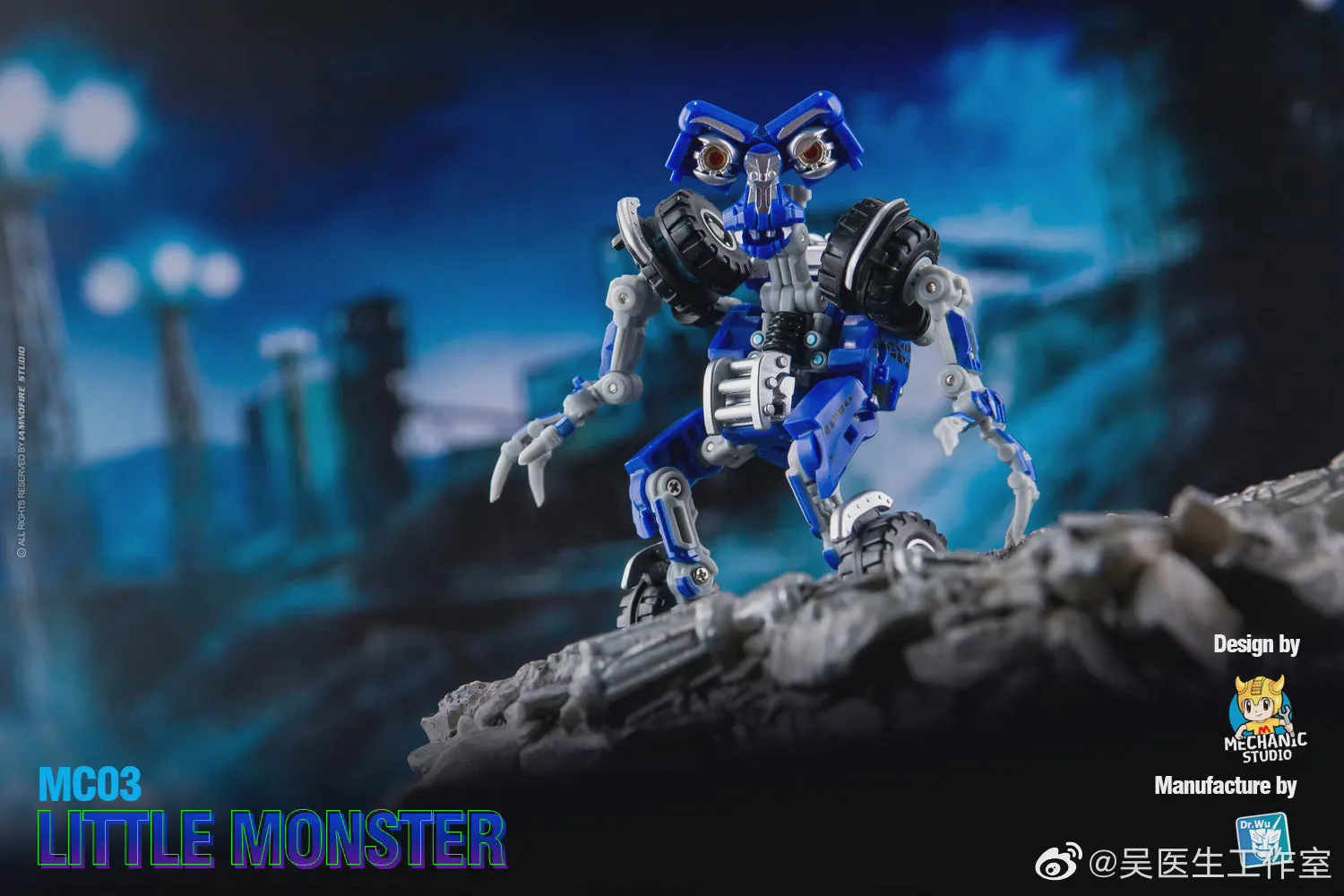 Dr.Wu & Mechanic Studio Movie Collector MC03 MC-03 Little Monster ( Wheelie Legends Class fit to SS series) Dr Wu  8cm / 3.15"