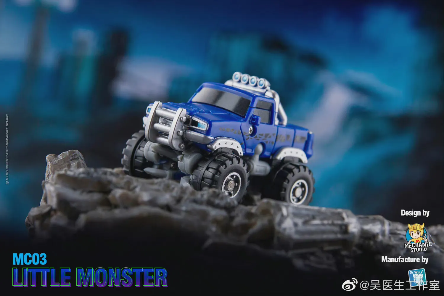 Dr.Wu & Mechanic Studio Movie Collector MC03 MC-03 Little Monster ( Wheelie Legends Class fit to SS series) Dr Wu  8cm / 3.15"
