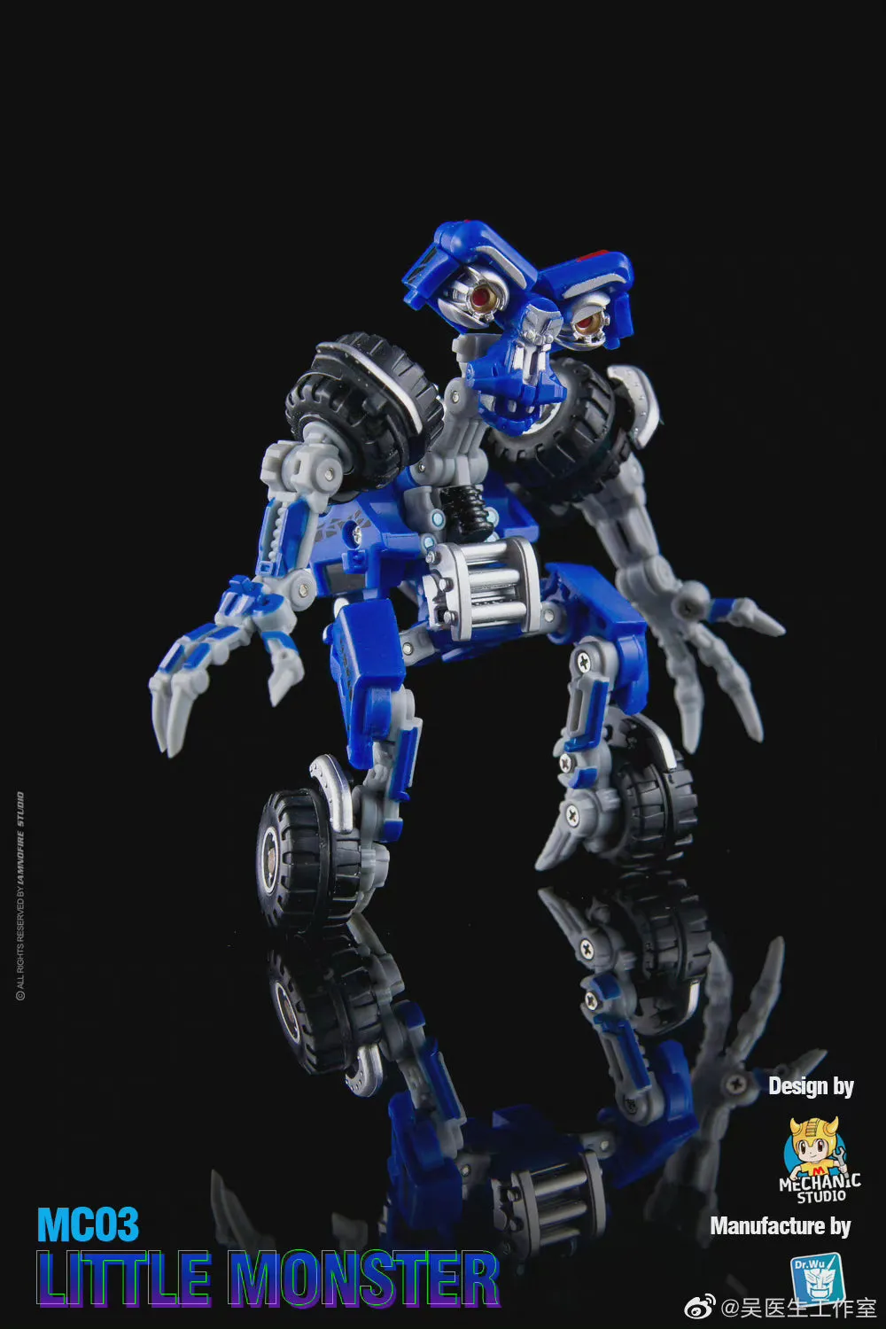 Dr.Wu & Mechanic Studio Movie Collector MC03 MC-03 Little Monster ( Wheelie Legends Class fit to SS series) Dr Wu  8cm / 3.15"