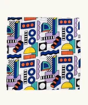 Etta Loves x Camille Walala XL Muslin Square - Shapes