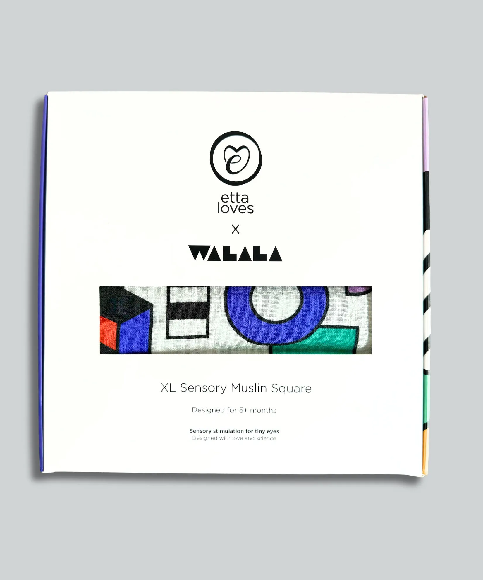 Etta Loves x Camille Walala XL Muslin Square - Shapes