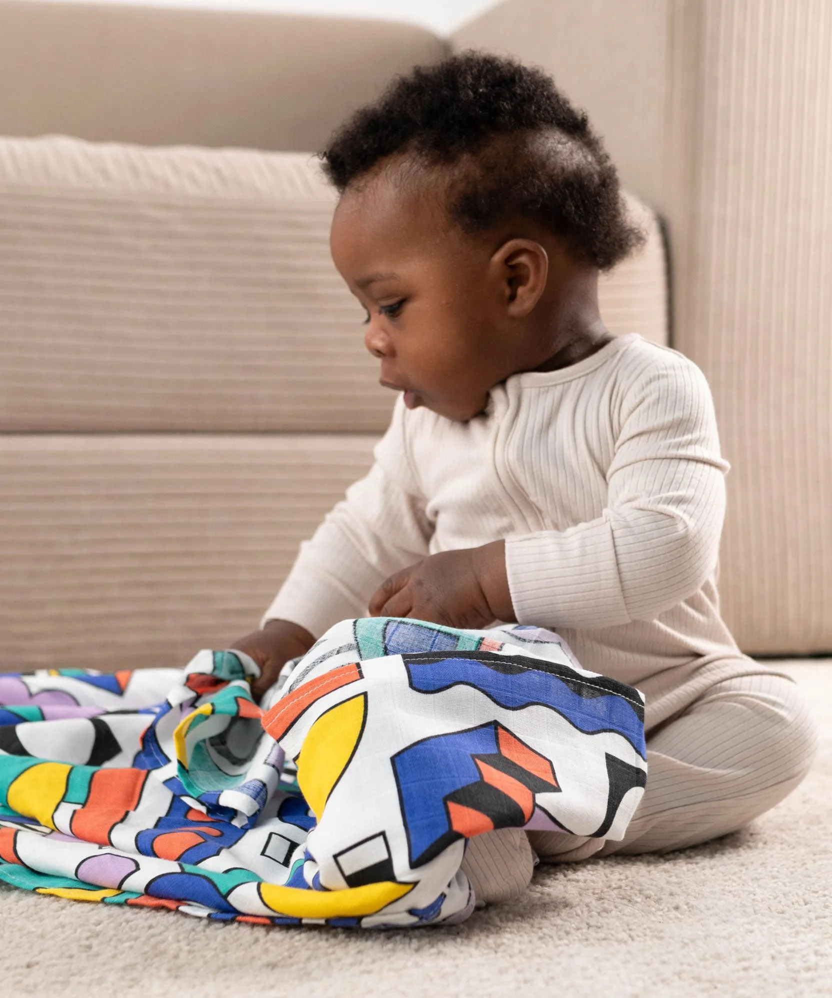 Etta Loves x Camille Walala XL Muslin Square - Shapes