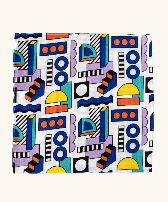 Etta Loves x Camille Walala XL Muslin Square - Shapes