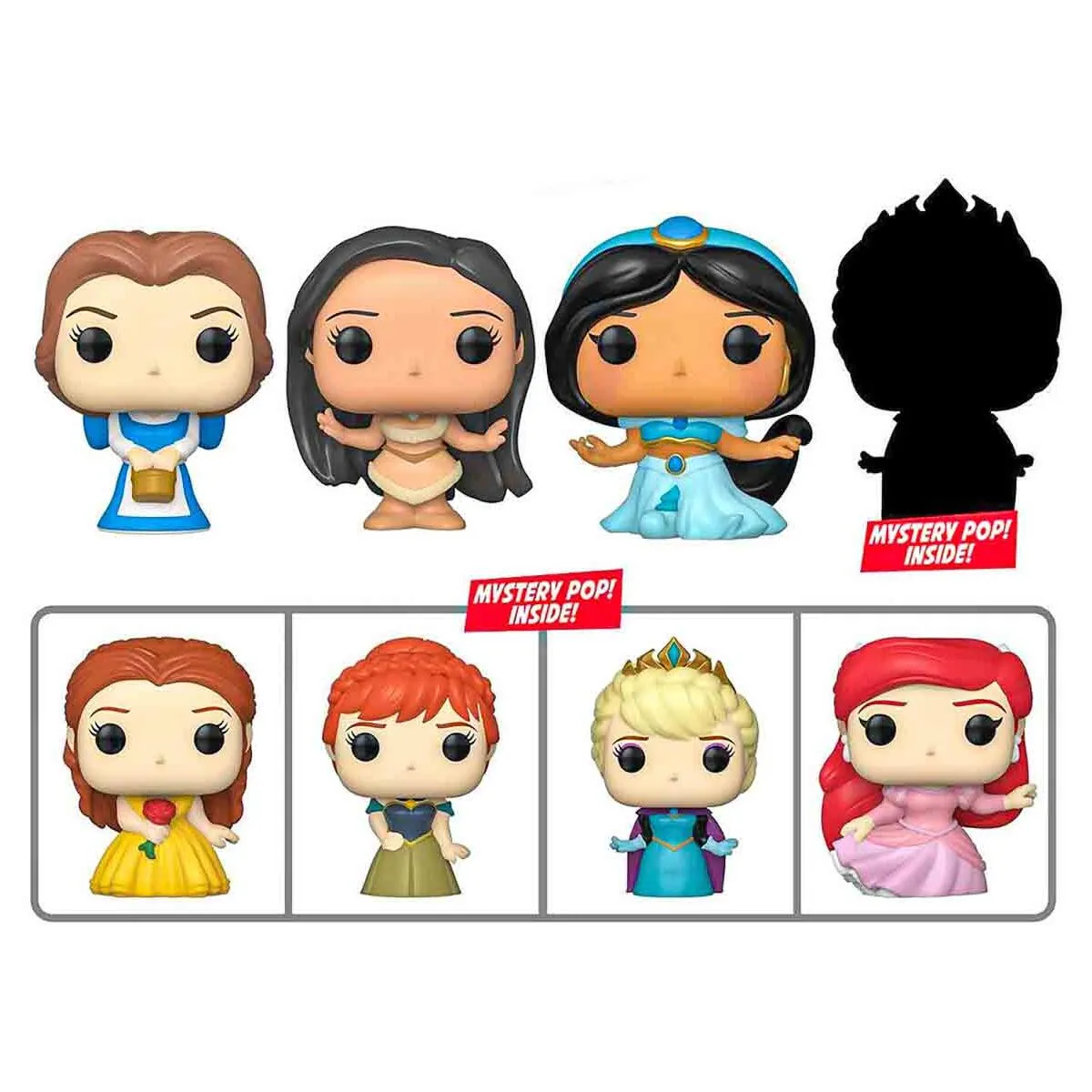 Funko Bitty Pop! Disney Princess Mini Figures Series 2 (4 Pack)
