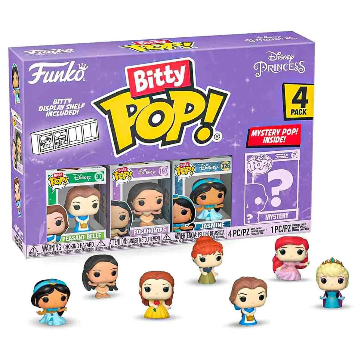 Funko Bitty Pop! Disney Princess Mini Figures Series 2 (4 Pack)