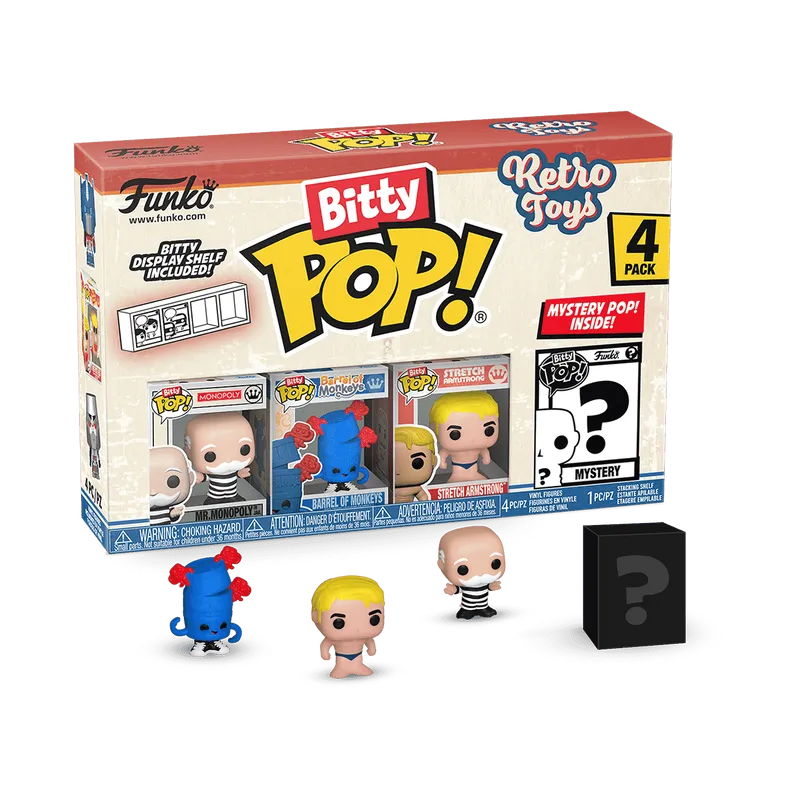Funko Bitty Pop! Retro Toys: Mr. Monopoly 4pk