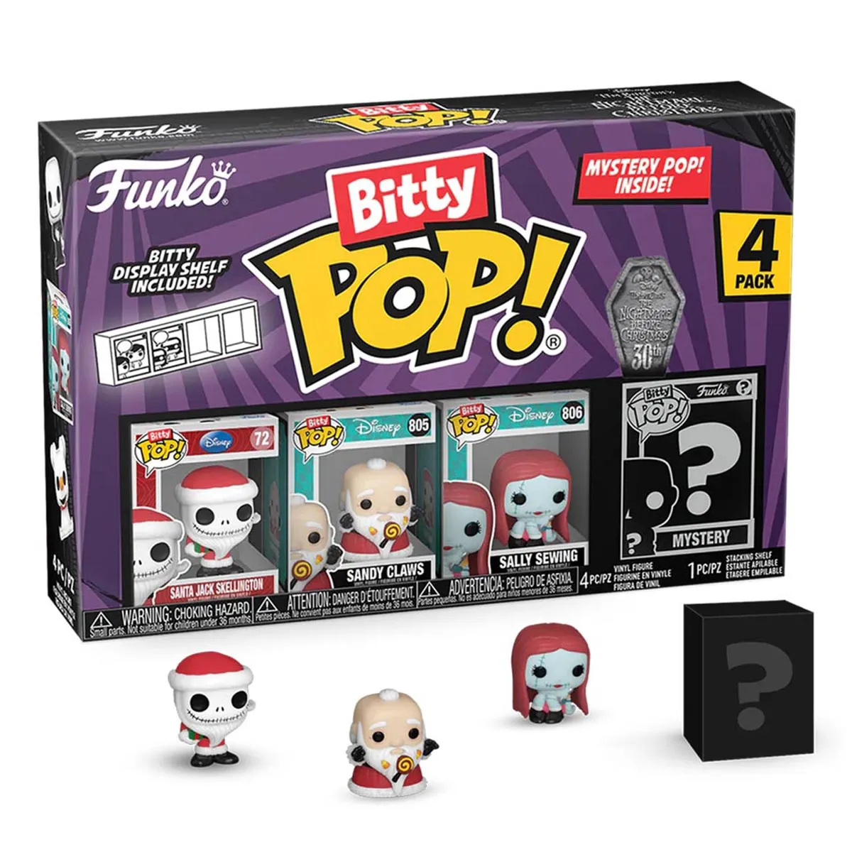 Funko Bitty Pop! The Nightmare Before Christmas Mini Figures Series 4 (4 Pack)