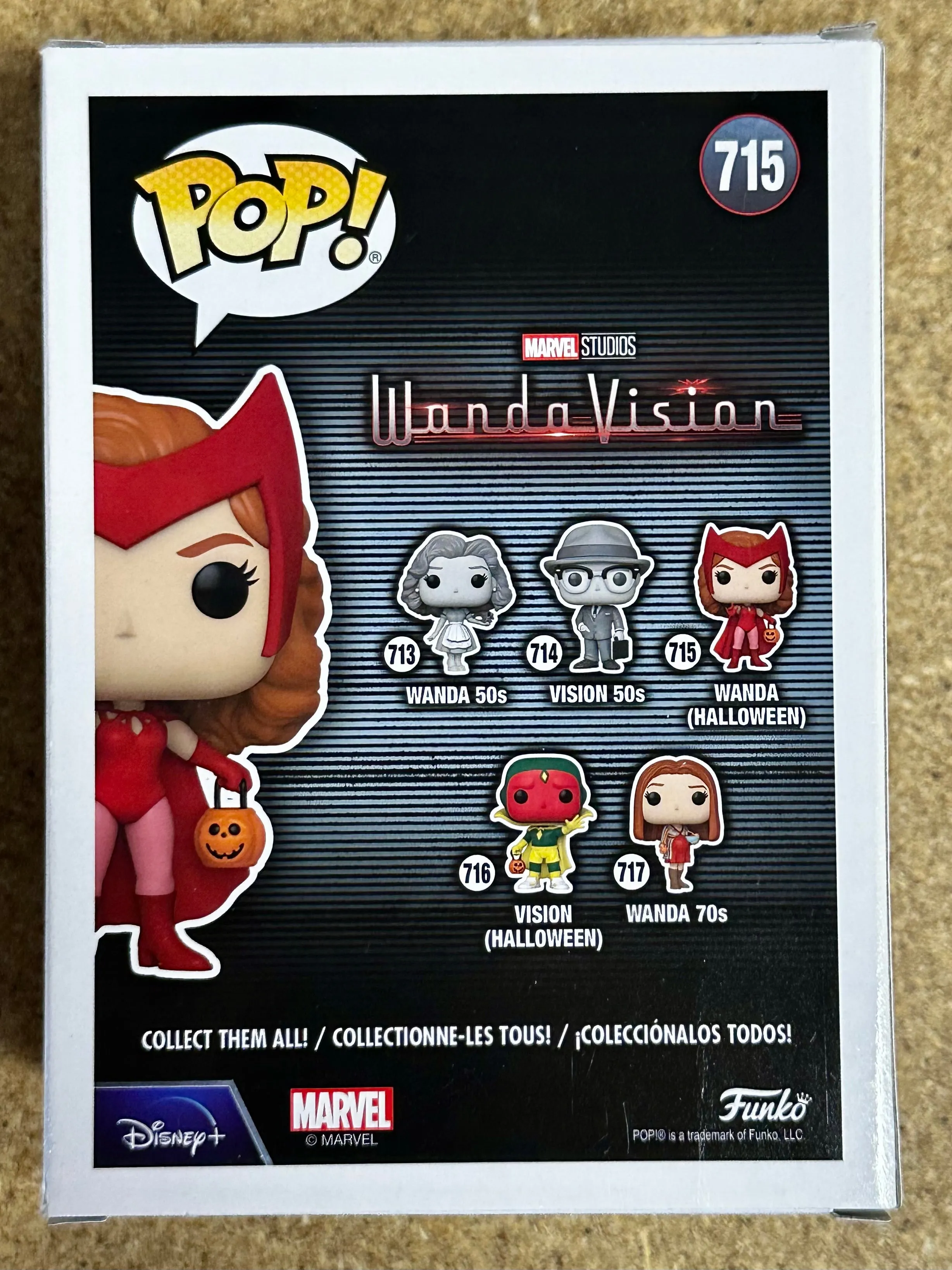 Funko Pop! Marvel Wanda (Classic Halloween) #715 WandaVision 2020 Disney  