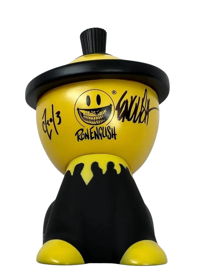 Grinbot Signed Canbot Canz Art Toy by Ron English x Czee13
