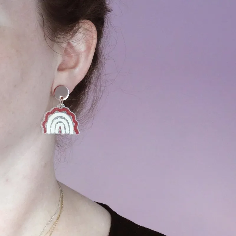 'Happy Days 7' Acrylic Dangle Earrings
