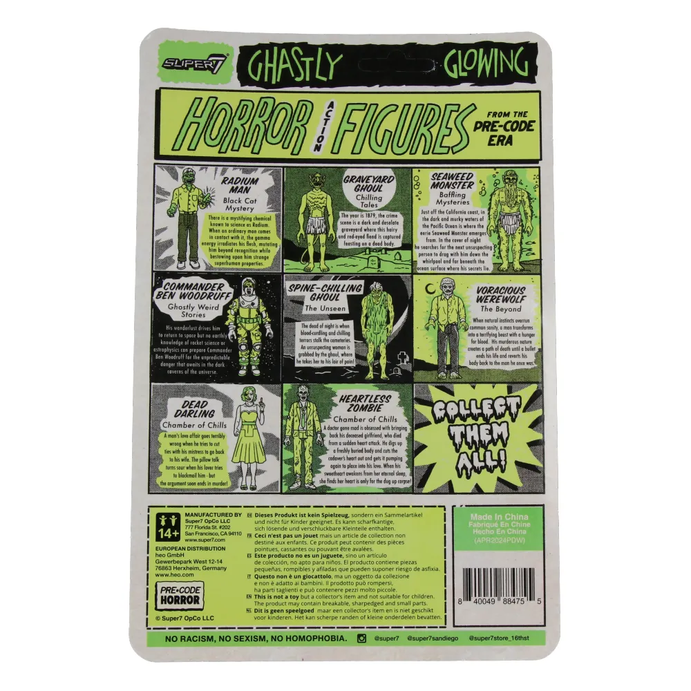 Heartless Zombie (Glow) - Chamber of Chills 23 - Pre-Code Horror ReAction Figures Wave 4