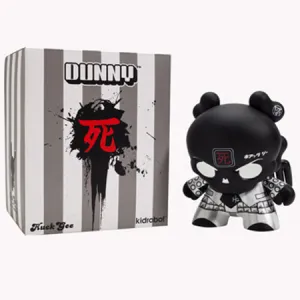 Kidrobot Skullhead Dunny 8" Black Revisited Vinyl Figure by Huck Gee