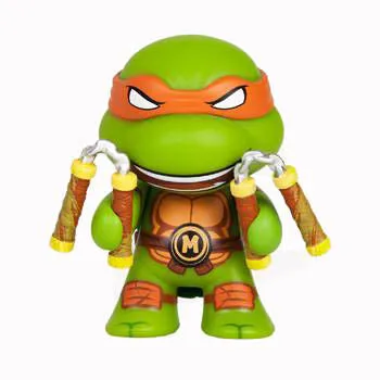 Kidrobot Teenage Mutant Ninja Turtles Ooze Action Michelangelo GITD