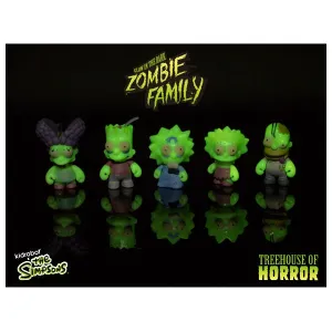 Kidrobot x The Simpsons Tree House of Horrors Zombie Family 5 Pack (GITD)