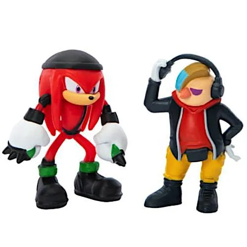 Knuckles & Dr Dont Sonic Prime Collectible Figures 2 Pack 2.5"