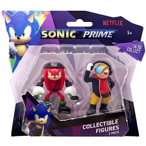 Knuckles & Dr Dont Sonic Prime Collectible Figures 2 Pack 2.5"
