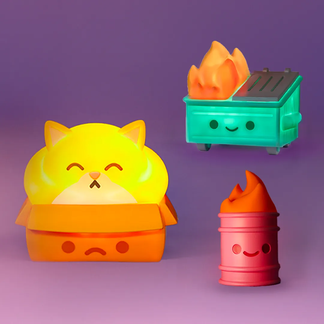 Lil Trash Fire Rechargeable Night Light