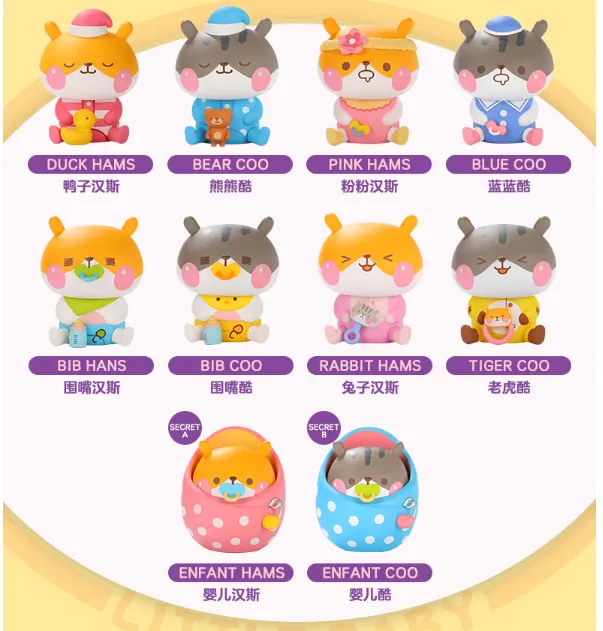 Little Baby Chewy Hams Blind Box Series by Funi x POP MART