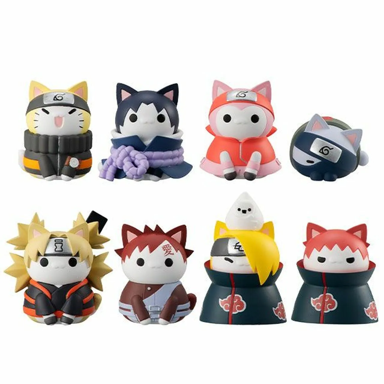 MegaHouse x Naruto Nyaruto Akatsuki's Attack Arc Mini Figure: (1 Blind Box)
