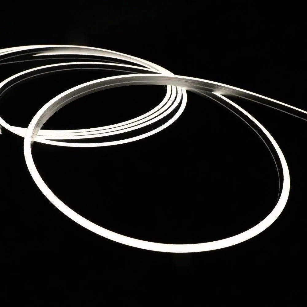 Mini Natural White Neon Flex 4000K 24V 4x10mm IP65 Waterproof 168LEDs/m