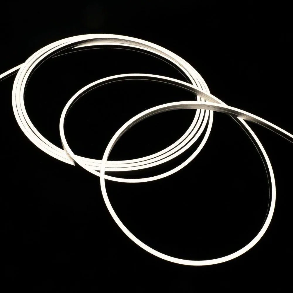 Mini Natural White Neon Flex 4000K 24V 4x10mm IP65 Waterproof 168LEDs/m