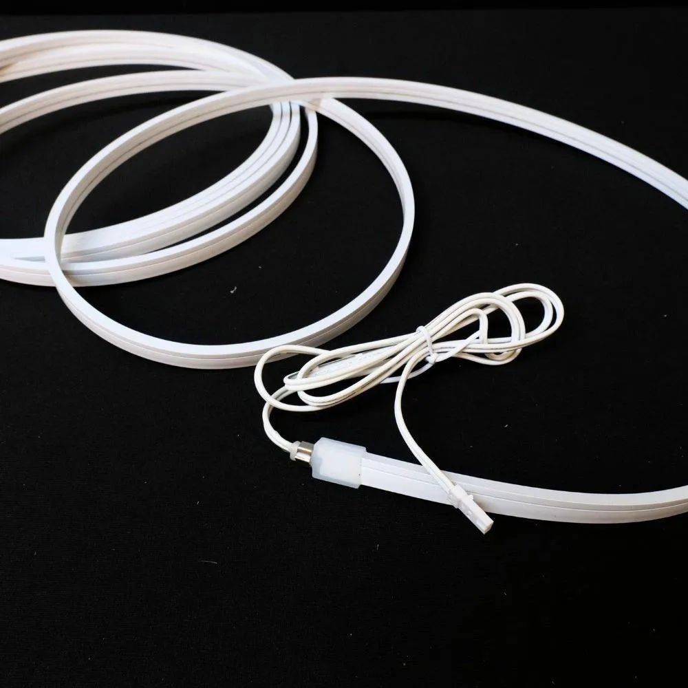 Mini Natural White Neon Flex 4000K 24V 4x10mm IP65 Waterproof 168LEDs/m