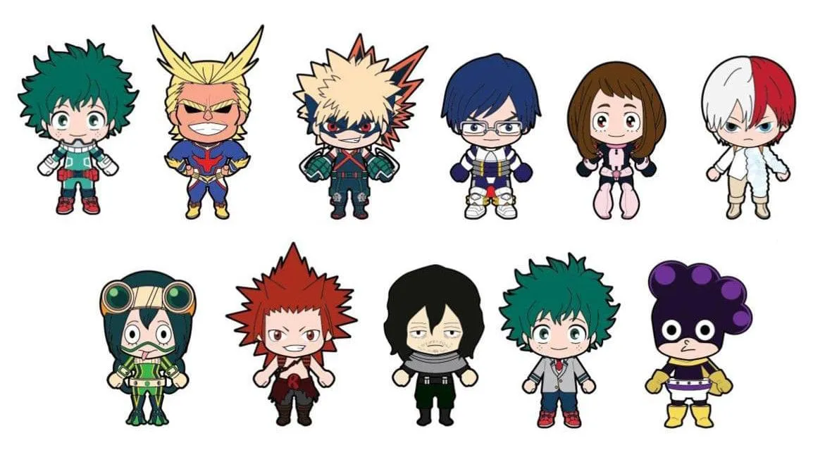 My Hero Academia Blind Bag Foam Figure Keyring, One Random
