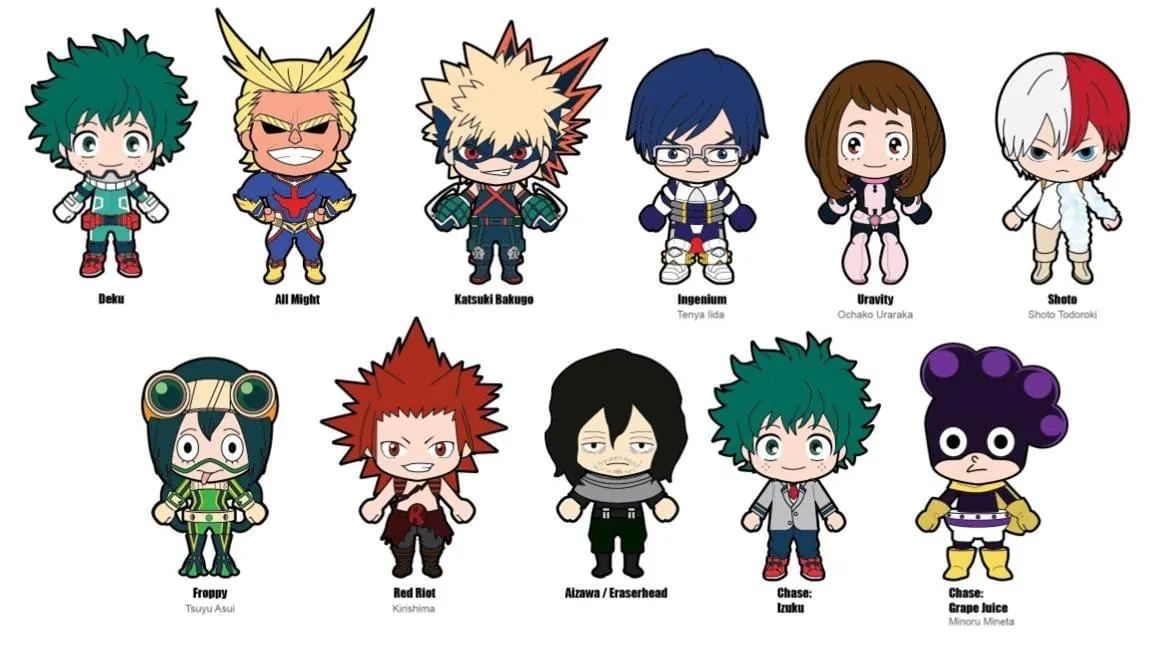 My Hero Academia Blind Bag Foam Figure Keyring, One Random