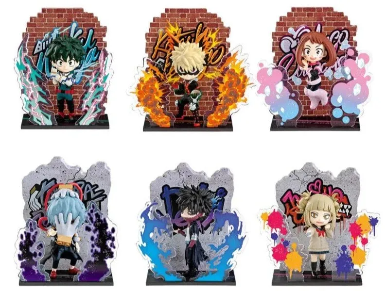 My Hero Academia Blind Box Wall Art Heroes & Villains Re-Ment