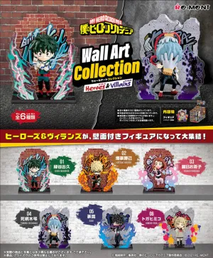 My Hero Academia Blind Box Wall Art Heroes & Villains Re-Ment